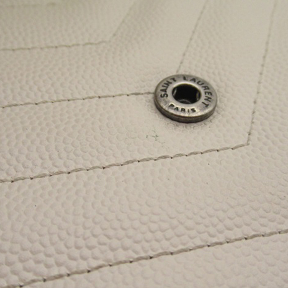 SAINT LAURENT Grain De Poudre Cassandre Envelope Wallet on Chain Crossbody Bag - Picture 9 of 10